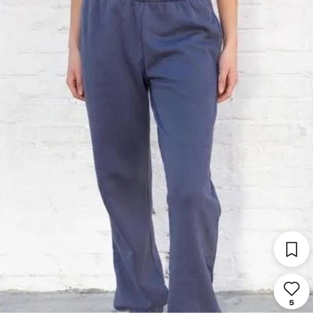 Brandy Melville Blue Jogger Sweatpants Cuffed